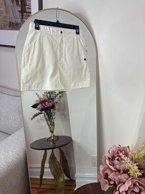 Champion nwt off White Mini Skirt with Subtle Logo Detail